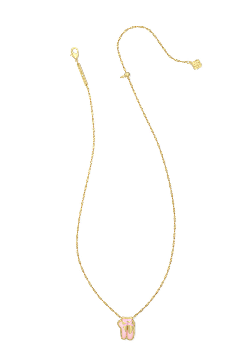 Kendra Scott Ballet Short Pendant Necklace / Gold Blush Mother Of Pearl