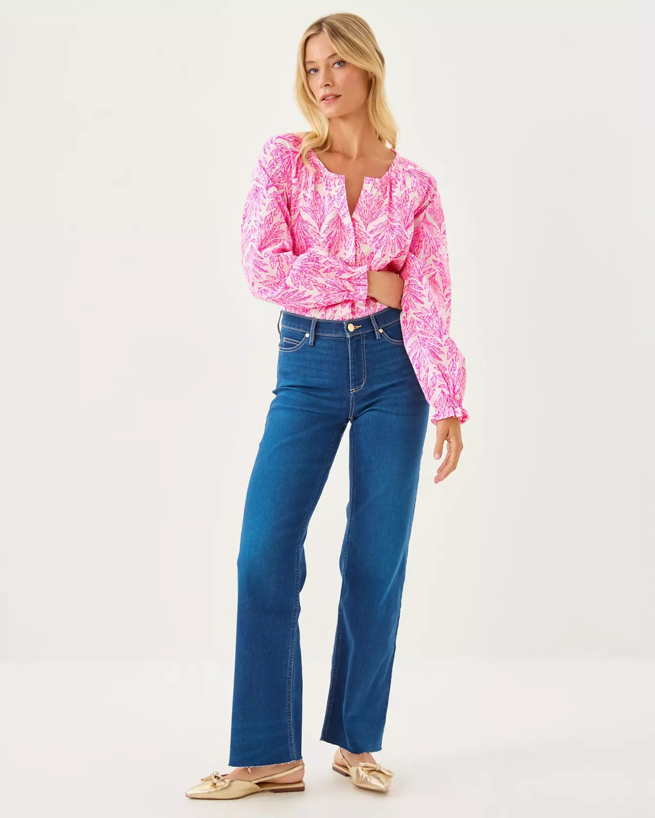 33" Aniston High Rise Straight Leg Jean