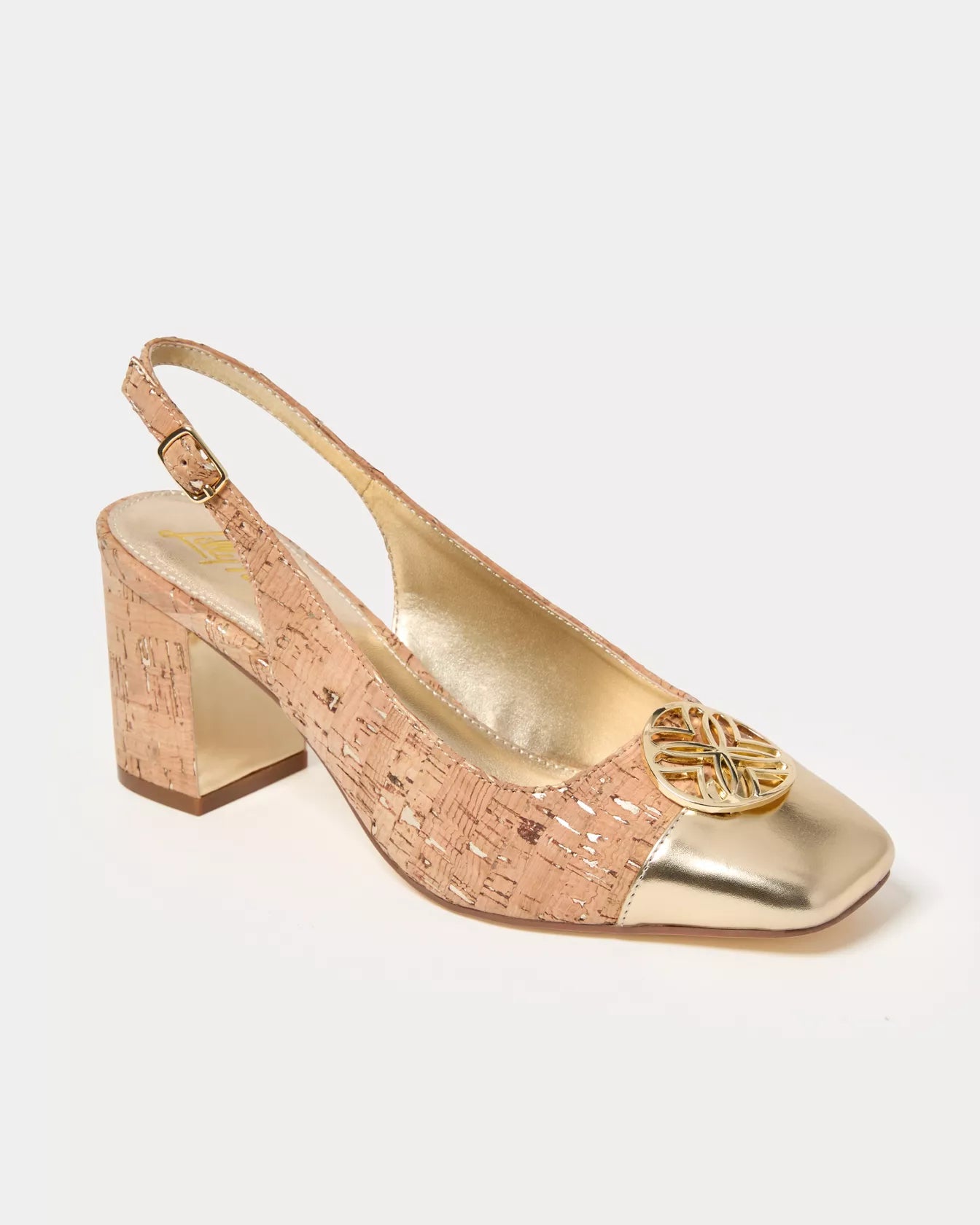 Mari Cork Slingback Pump