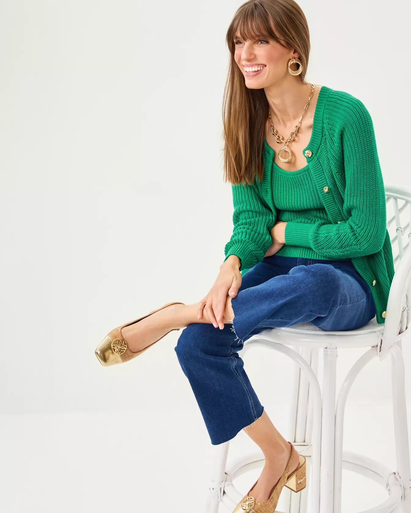 Mari Cork Slingback Pump