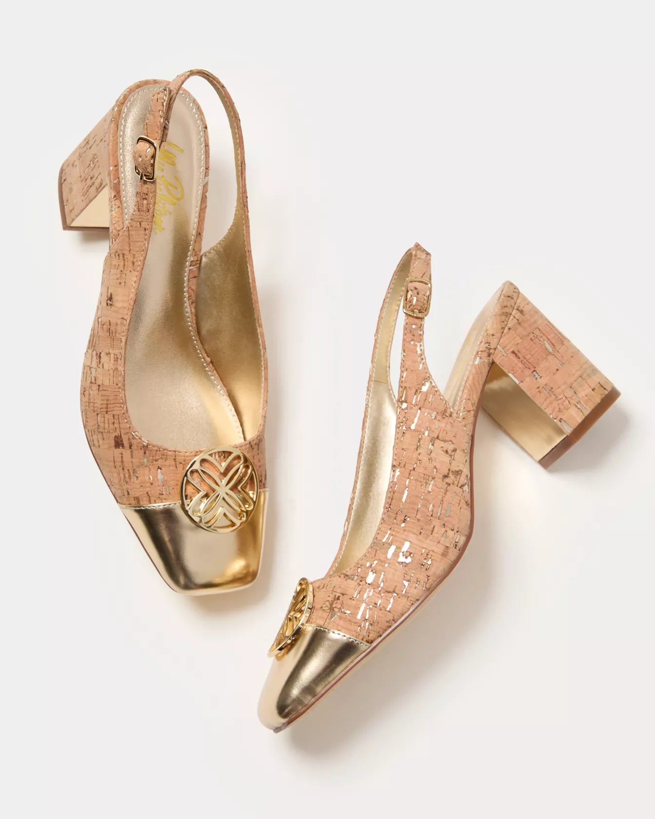 Mari Cork Slingback Pump
