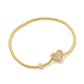 Kendra Scott Ari Heart Stretch Bracelet / Gold Iridescent Drusy