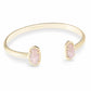 Kendra Scott Elton Cuff Bracelet / Gold Rose Quartz