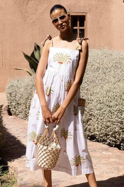 Tie Strap Pocket Midi | Canary Green