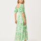 Hadly Short Sleeve Smocked Maxi Dress