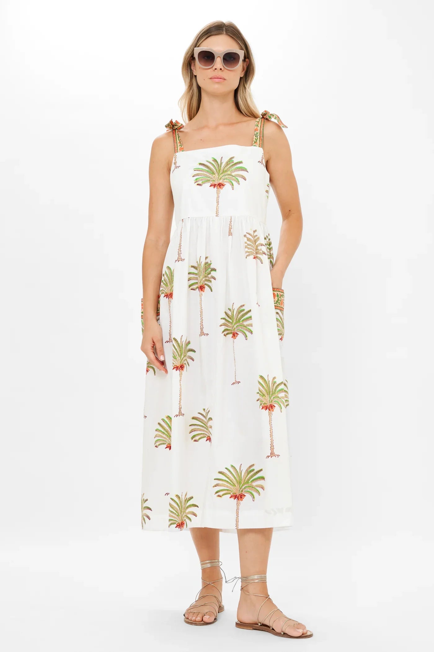 Tie Strap Pocket Midi | Canary Green