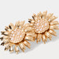 Lilly Garden Earrings Gold Metallic