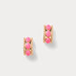 Sunshine Grove Hoop Earrings Cherry Blossom Pink