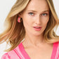 Sunshine Grove Hoop Earrings Cherry Blossom Pink