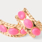 Sunshine Grove Hoop Earrings Cherry Blossom Pink