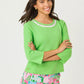 Clairmont 3/4 Sleeved Trimmed Knit Top