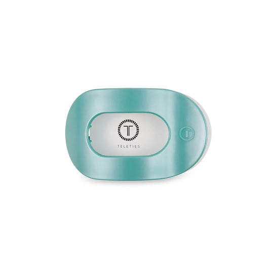 Round Flat Hair Clip - Small - Totally Turquoise