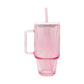 Glass Tumbler with Straw | Lilly Garden Home