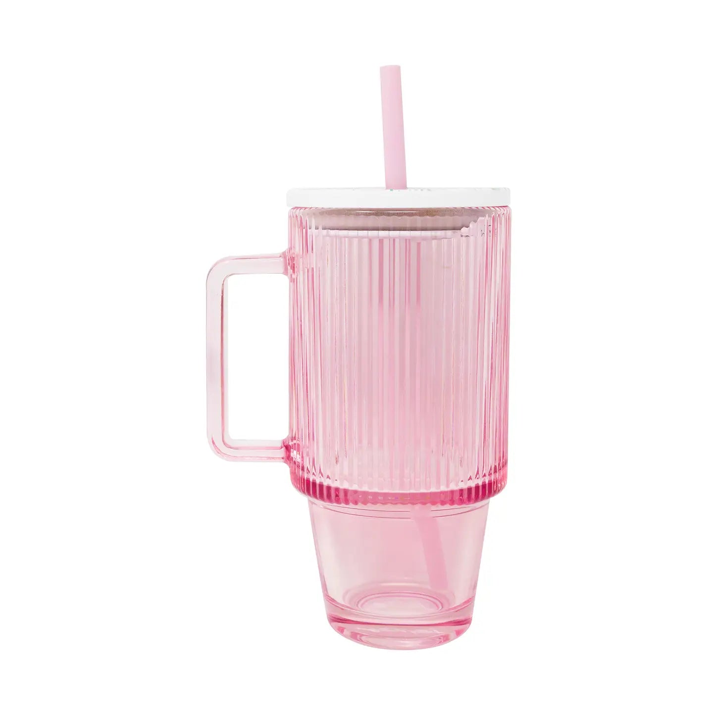 Glass Tumbler with Straw | Lilly Garden Home