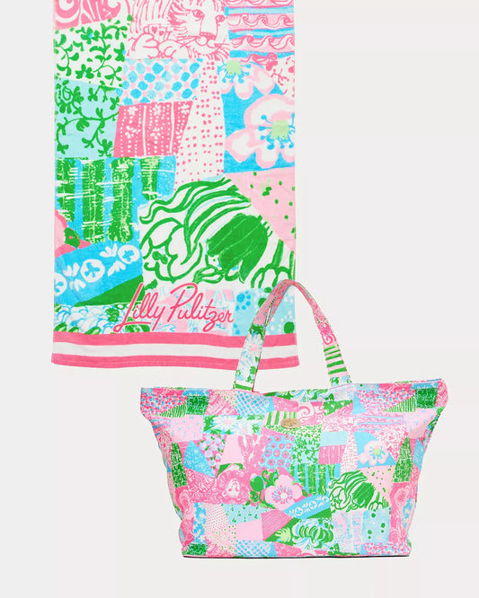 GWP Pool Tote Multi Crazy Quilt