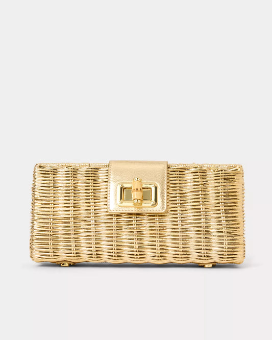 Leena Wicker Clutch