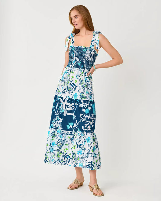 Athyn Smocked Maxi Dress