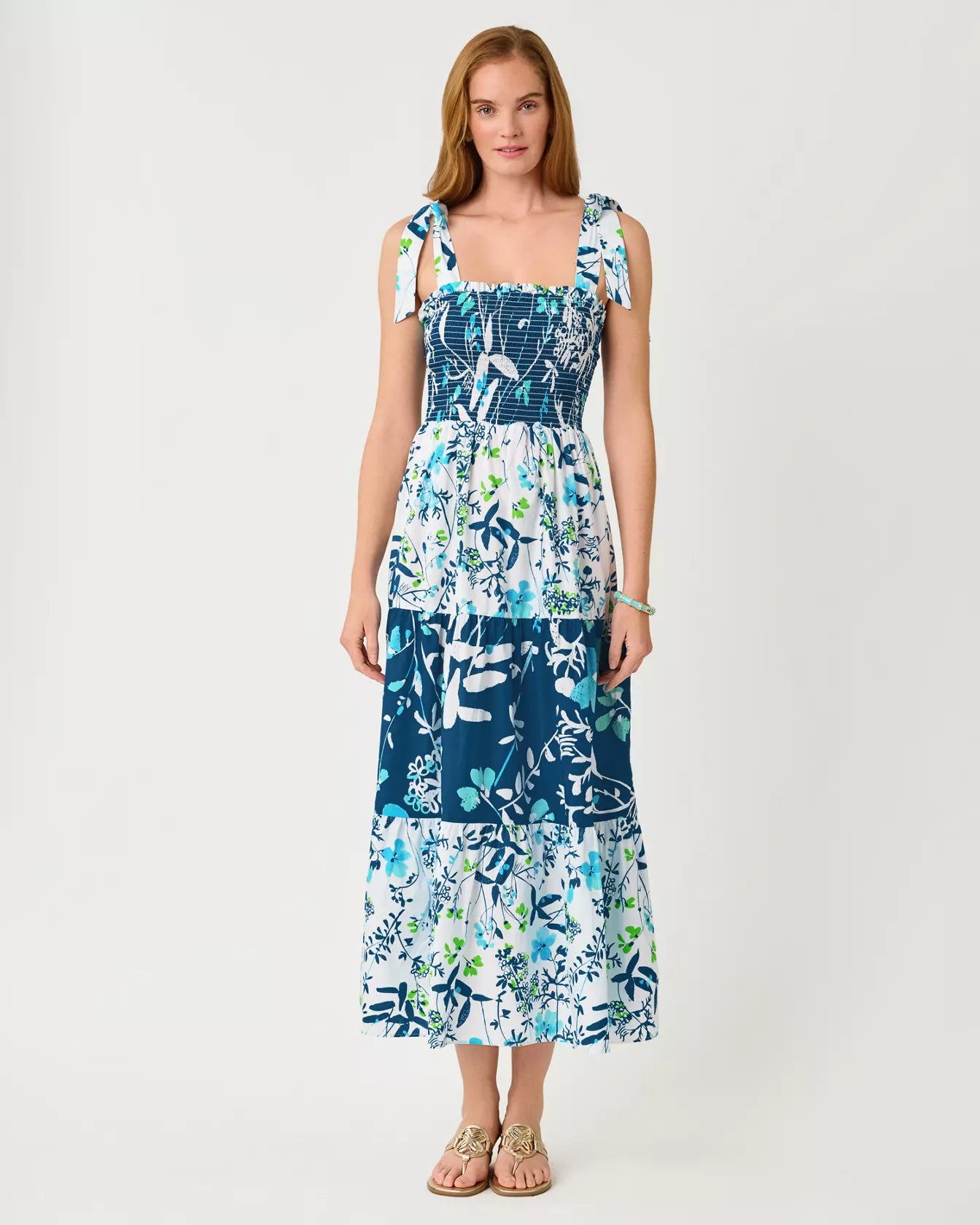 Athyn Smocked Maxi Dress