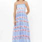 Smocked Back Maxi | Borrego Navy