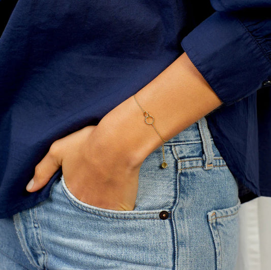 Gorjana Crew Charm Bracelet | Gold