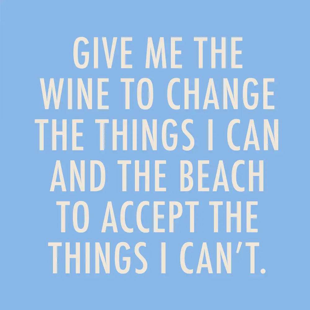 Beach Cocktail Funny Napkins | Give Me Wine To Change - 20ct
