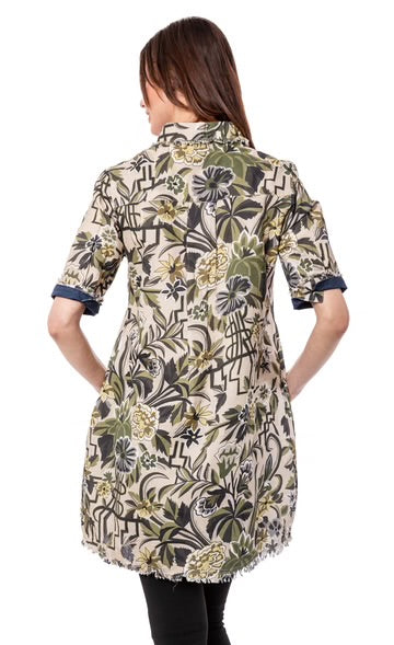 Dizzy Lizzie | Chatham Dress Neutral Tapestry Print