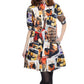 Dizzy Lizzie | Chatham Dress Rock And Roll Print