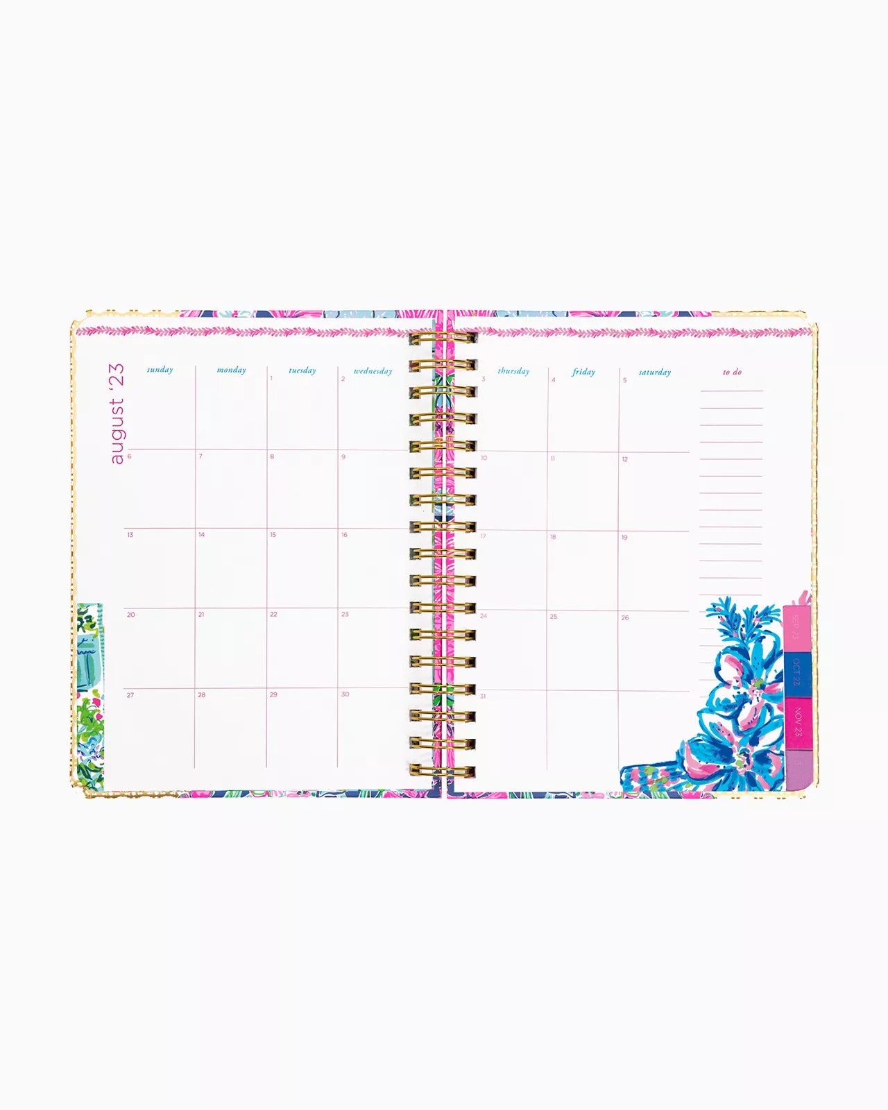 Large 17 Month Agenda, Always Be Blooming 2023-2024