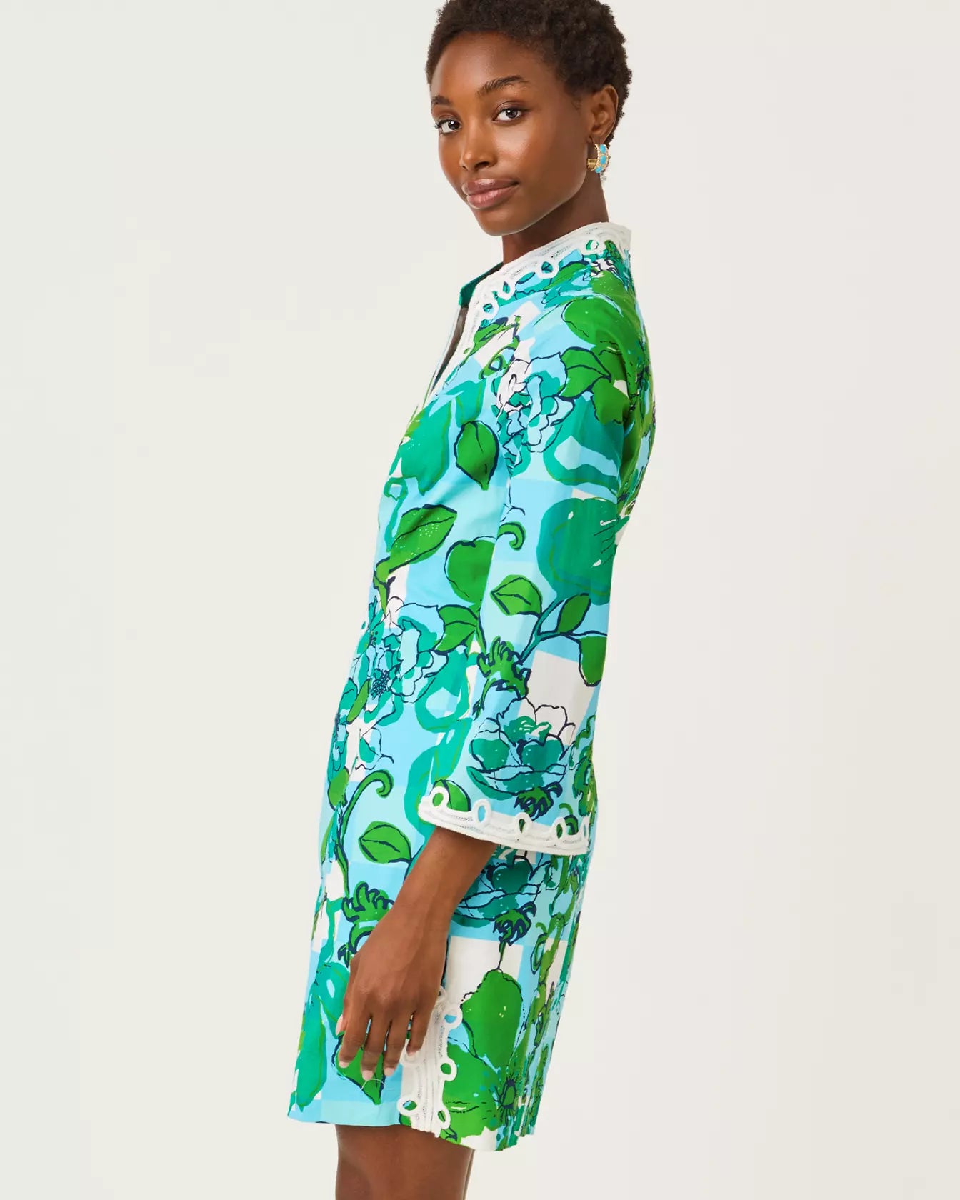 Shealyn 3/4 Sleeve Stretch Cotton Dress