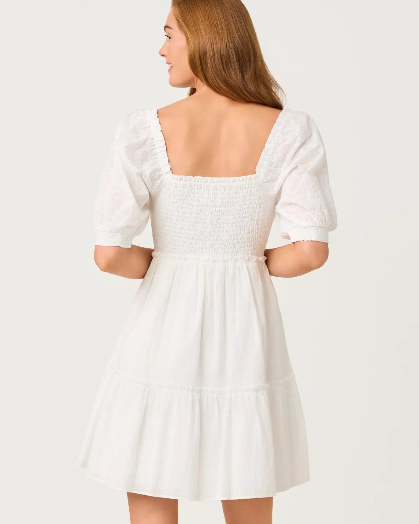 Hadly Short Sleeve Smocked Dress
