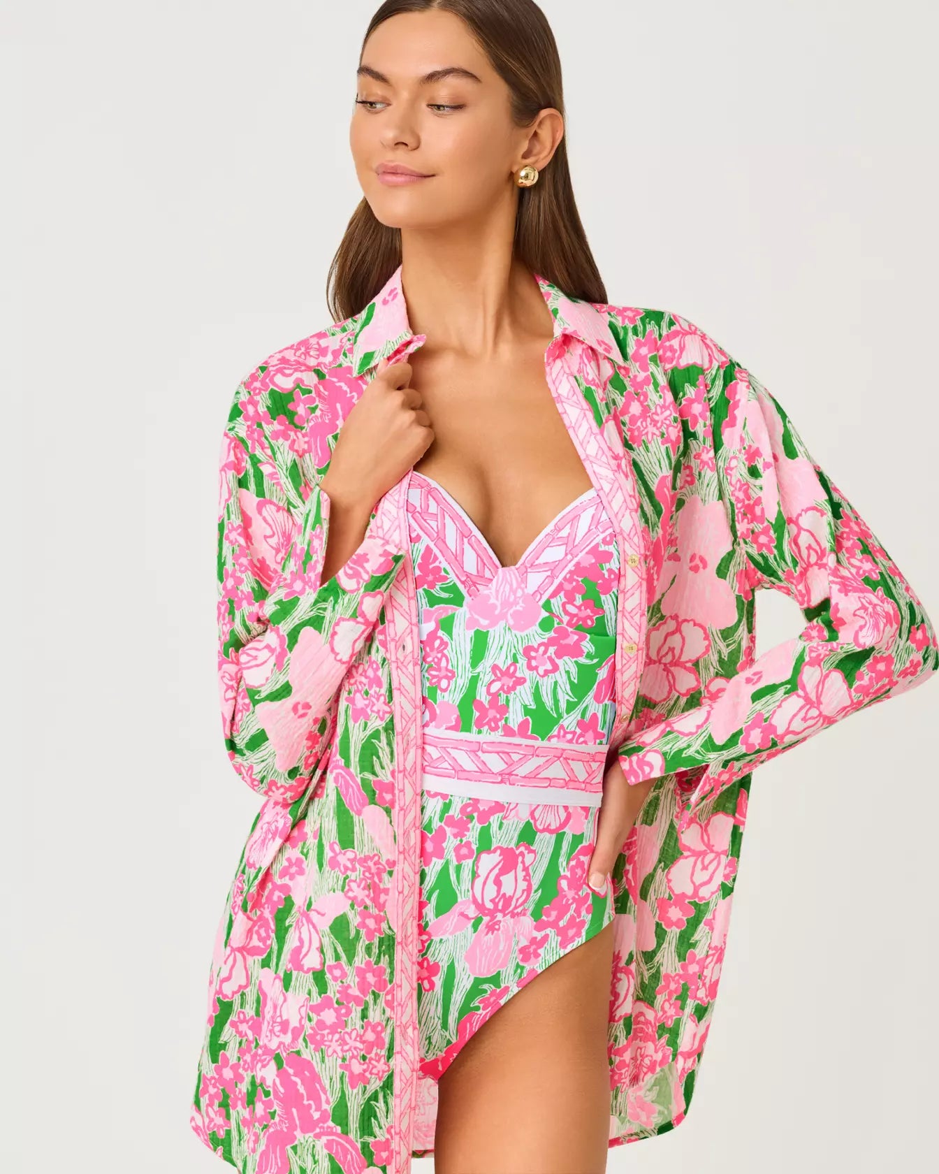 Kwitney Long-Sleeve Coverup