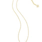 Kendra Scott Ari Heart Short Pendant Necklace | Gold Pink Iridescent Glitter