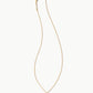 Kendra Scott Cross Pendant Necklace / Gold White Opal