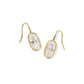Kendra Scott Lee Luxe Drop Earrings / Gold White CZ