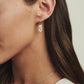 Kendra Scott Lee Luxe Drop Earrings / Gold White CZ