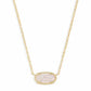 Kendra  Scott Elisa Short Pendant Necklace / Gold Iridescent Drusy