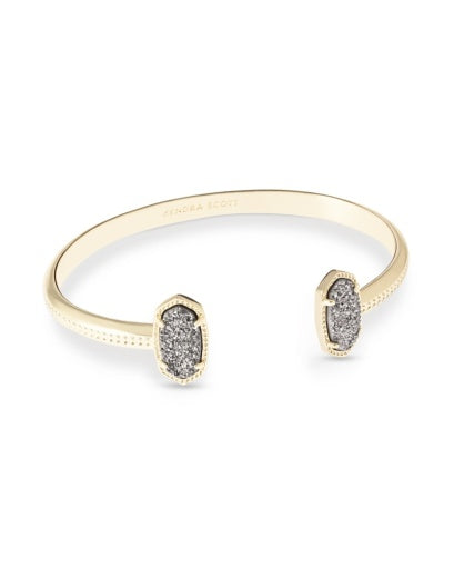 Kendra Scott Elton Cuff Bracelet / Gold Platinum Drusy