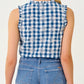 Kavalla Sleeveless Ruffle Top