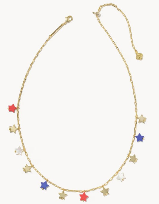 Kendra Scott Camila Gold Strand Necklace / Mini Stars