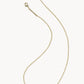 Kendra Scott Ice Cream Gold Short Pendant Necklace /  Brown Magnesite