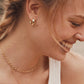 Kendra Scott Mini Elisa Dira Gold Necklace /  Blue Lab Grown Opal