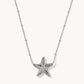 Kendra Scott Parker Starfish Silver Short Pendant Necklace / Natural Mother-of-Pearl