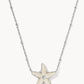 Kendra Scott Parker Starfish Silver Short Pendant Necklace / Natural Mother-of-Pearl