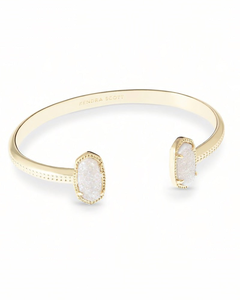 Kendra Scott Elton Cuff Bracelet / Gold Iridescent Drusy