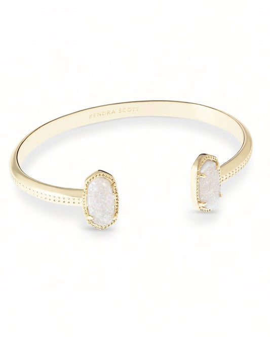 Kendra Scott Elton Cuff Bracelet / Gold Iridescent Drusy
